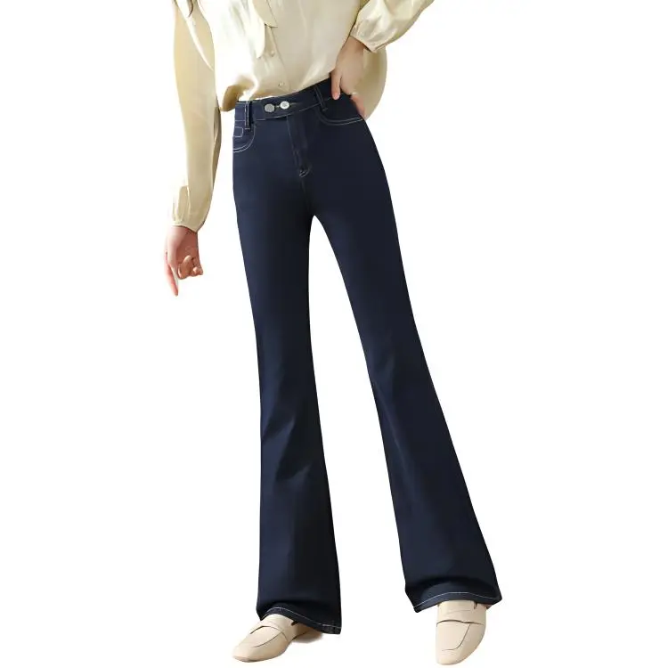 HIPPIEMISS Jeans Women's Normal Washed Blue-2