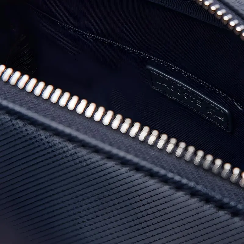 LACOSTE Polyurethane Toiletry Bag Men's Blue-3