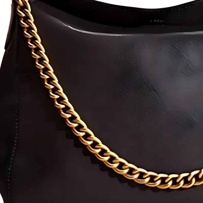 COACH Leather Hobo Bag Portable Crossbody Bag Shoulder Bag Large Size Women's Black-1