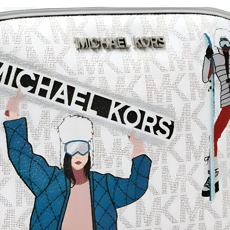 MICHAEL KORS Jet Set Leather Camera Bag Shoulder Bag Crossbody Bag Women's White-4