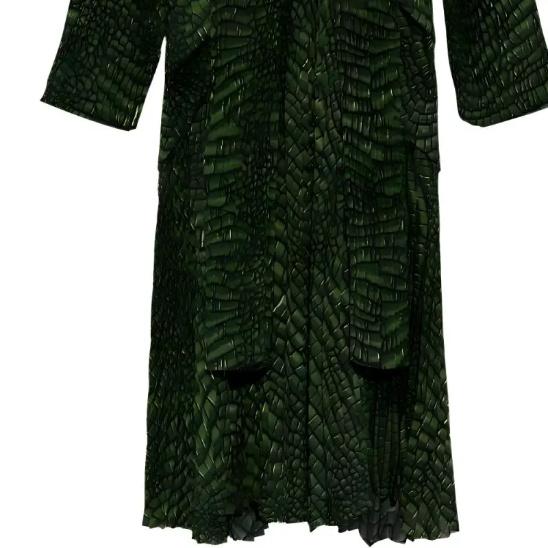 Balenciaga Robe Pleated Double Sleeved Dress-4