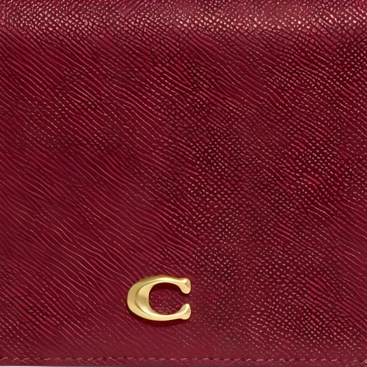 COACH Bea Leather Shoulder Bag Crossbody Bag Handbag Small Size Women's Cherry Red-3