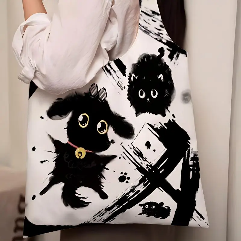 AOSONG Suede Tech Fabric Shoulder Bag Women's Ink Liquid Puppy Monk-2