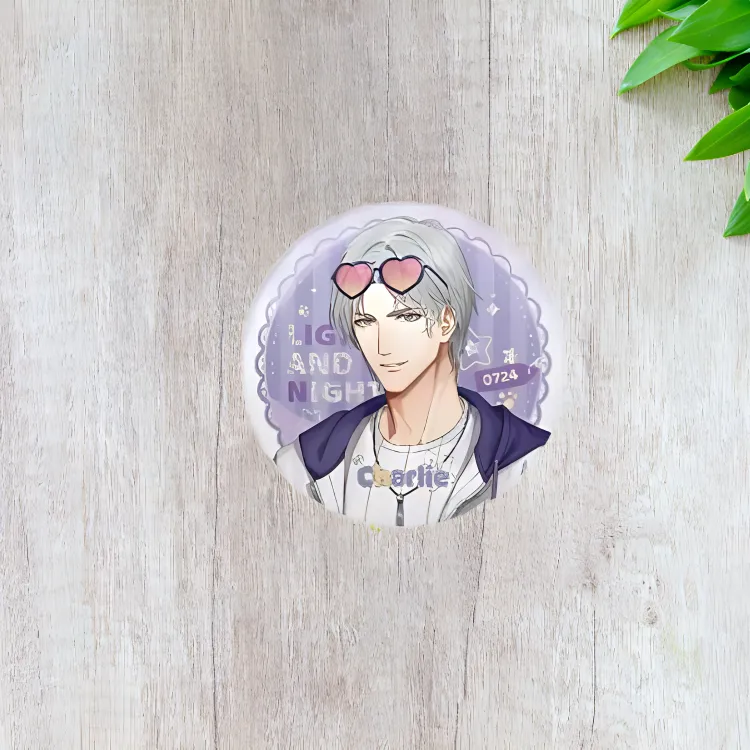 The Love Of Light And Night x Line Puppies Direct Proportion Double Flash Charlie Su Style Badges-1