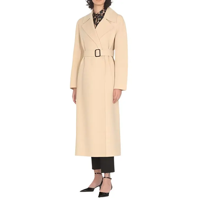 WEEKEND MaxMara Manu Belted Long Sleeved Coat-2