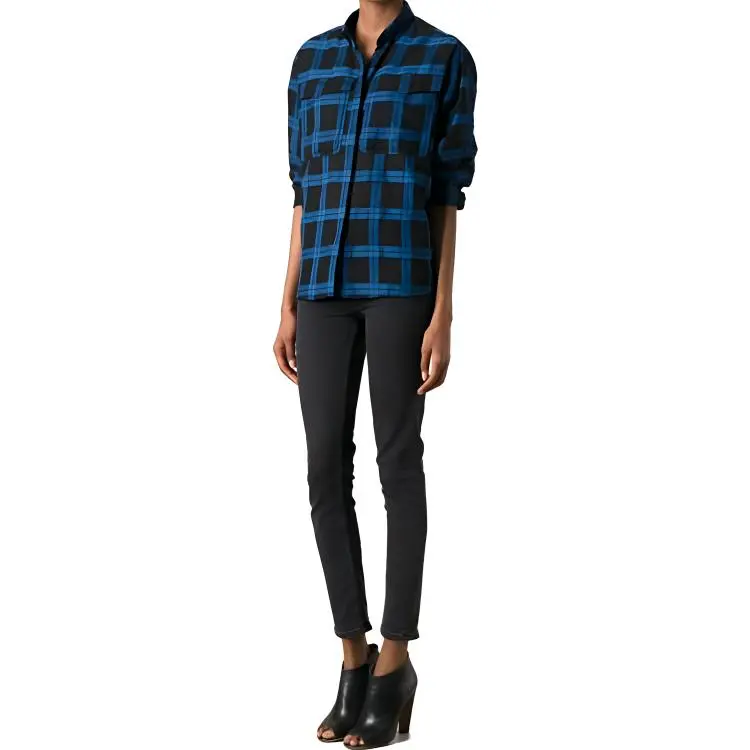 Burberry Shirts Women's Blue-2