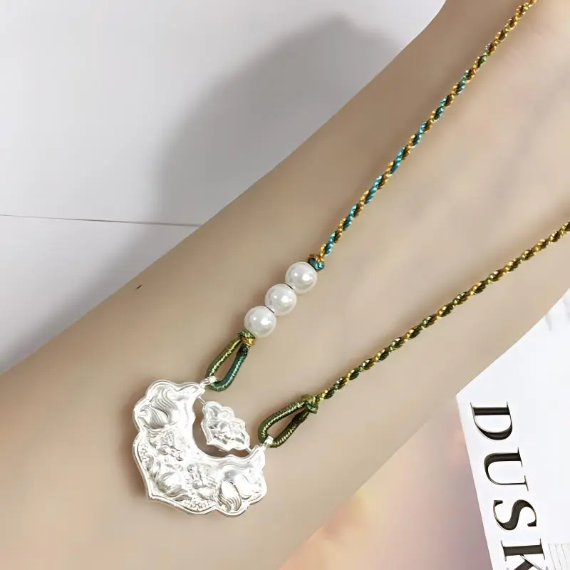 KING TAI SANG 999 Fine Silver Necklaces Unisex-3