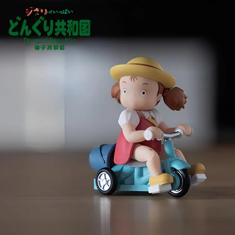 XIANGZIGONGHEGUO Miyazaki's Anime Warrior Tricycle, Little Plum's Tricycle, Desktop Chibi Figures-1