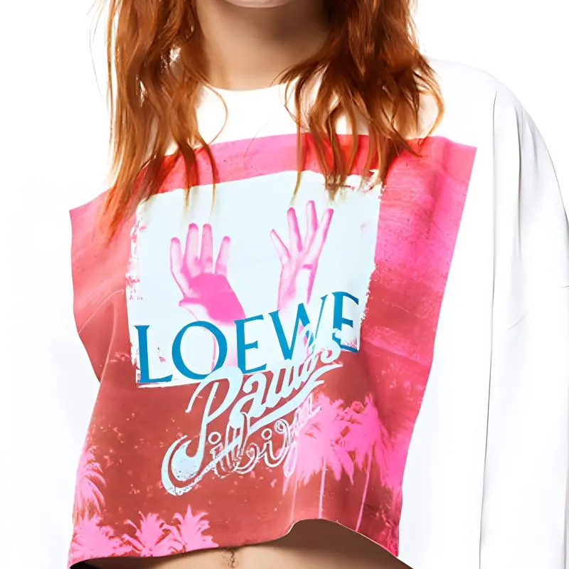 LOEWE Crop Tops Women's White-5