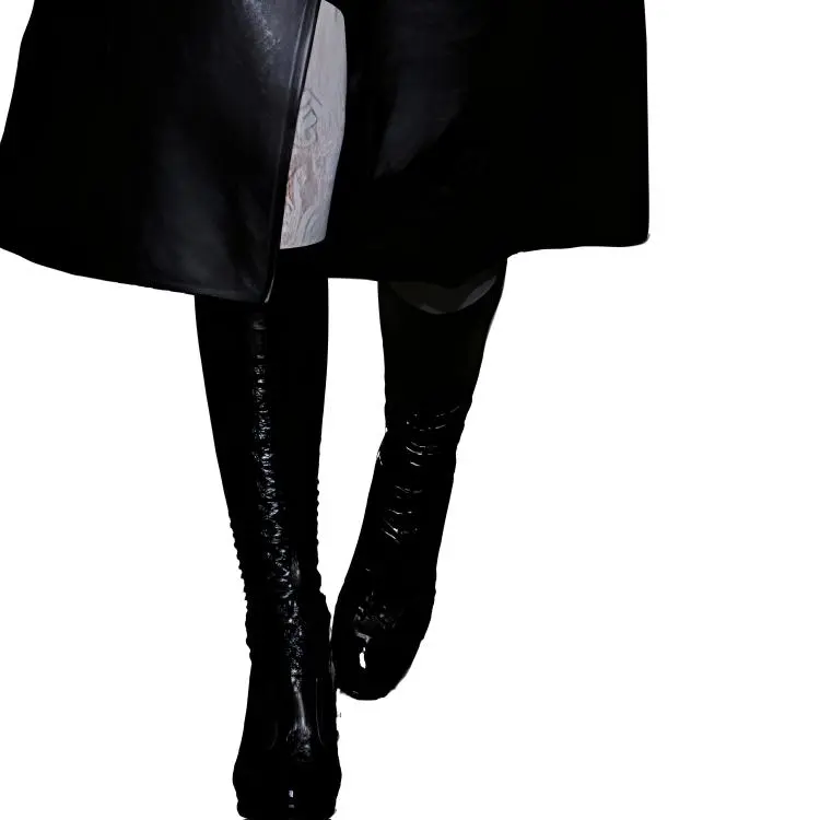 CHANEL Leather Jackets Women's Black-1