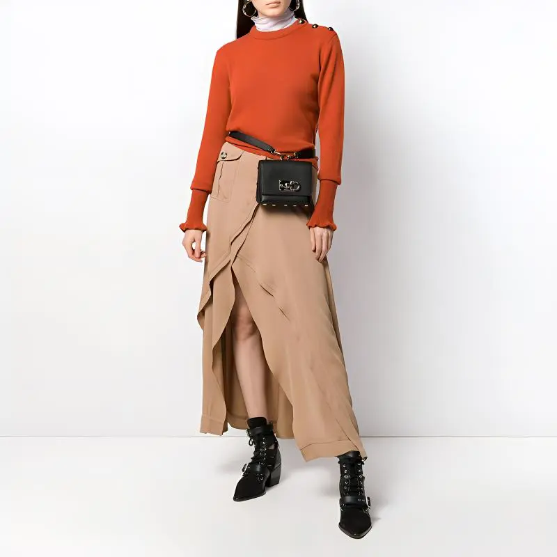 Chloe SS22 Sweater Women's Orange Red-1