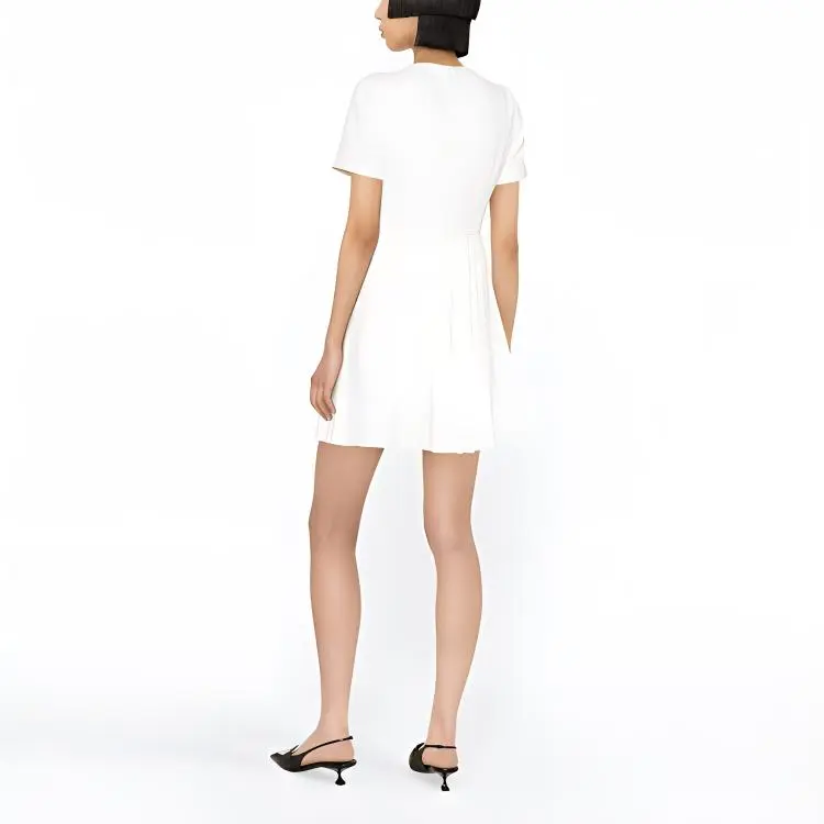 Self portrait Bow detail Pleated Minidress-2