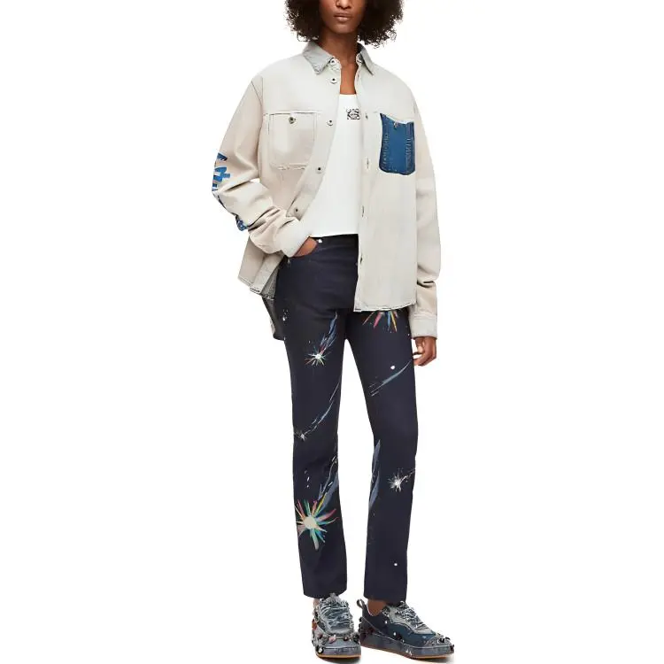 LOEWE LOEWE X Howl's Moving Castle SS23 Jackets Coats Unisex Indigo-2