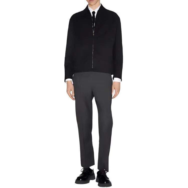 GUCCI FW24 Reversible Nylon And Gg Canvas Jacket Jackets & Coats Men's Black-1