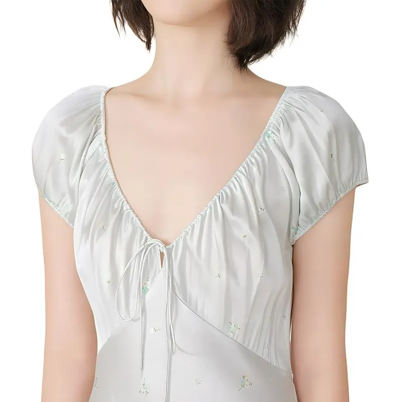 SILKY MIRACLE Nightgown Women's Aqua Blue-2