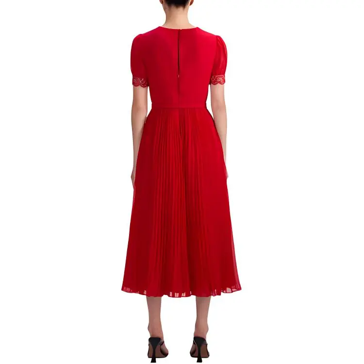 Self-portrait Short-Sleeved Dresses Women's True Red-2