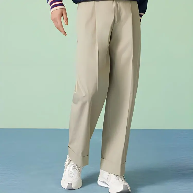 GUCCI FW23 Casual Pants Men's Beige Yellow-1