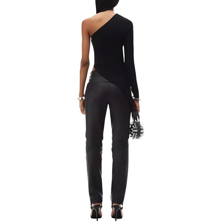 Alexander Wang One Shoulder Asymmetric Top-3