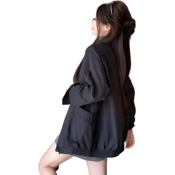 OZVO Denim Jackets Women's Black Gray