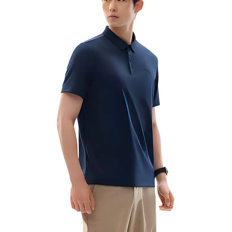 Anta Variety Training Collection Polo Shirt Men's Midnight Blue-2