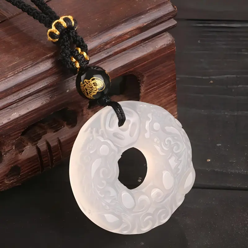 Di Su Xing Chalcedony Jade Necklaces Women's-4
