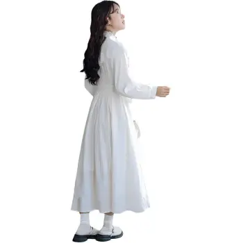 LSVE Long Sleeved Dresses Women's White