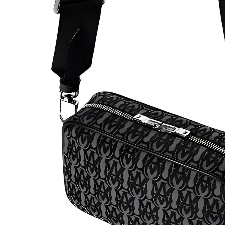 AMIRI Cow Leather Trim Camera Bag Shoulder Bag Crossbody Bag Men's Multicolor-3