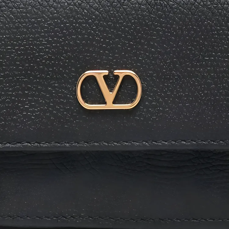 Valentino GARAVANI Leather Wallet Women's Black-1