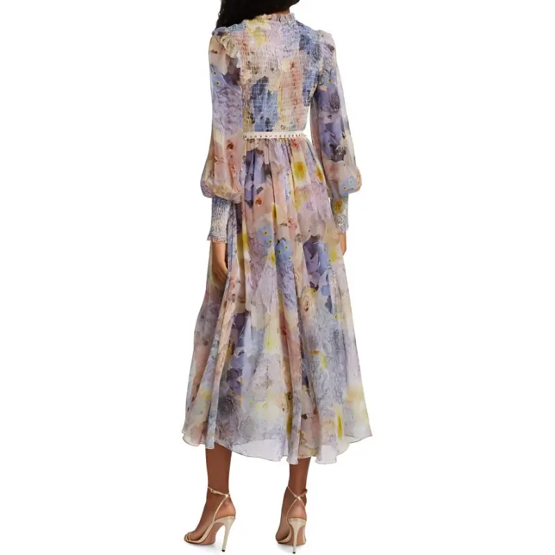Zimmermann Long-Sleeved Dresses Women's Multicolor-3