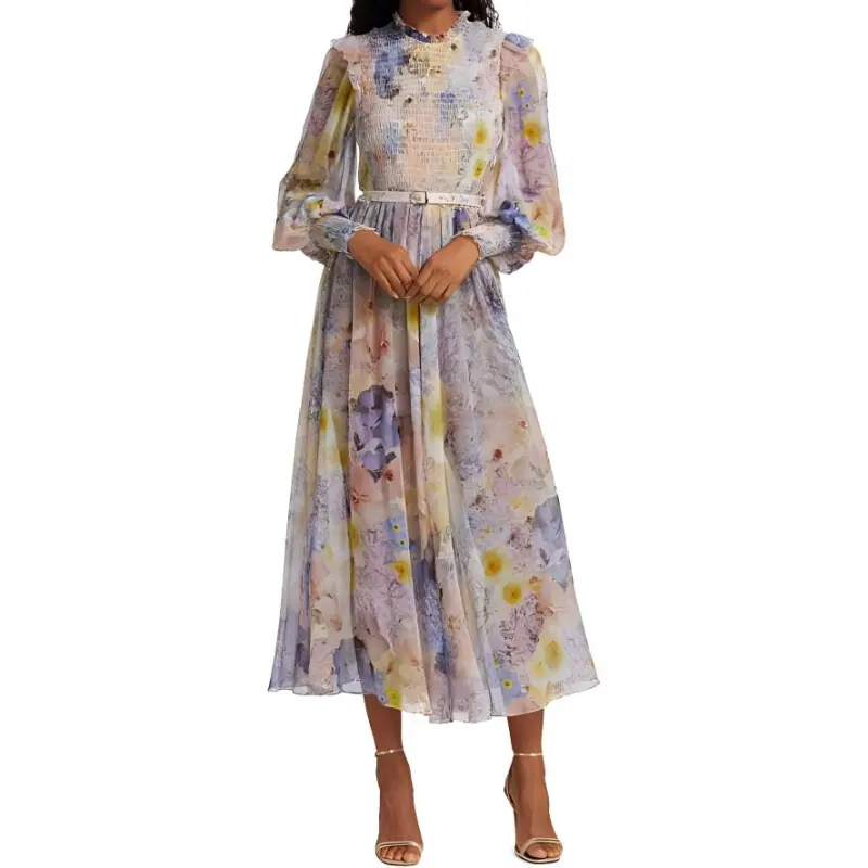 Zimmermann Long-Sleeved Dresses Women's Multicolor-2