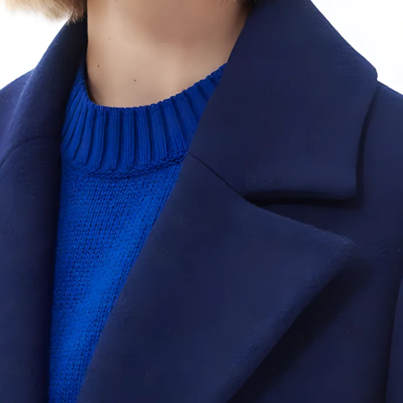 BARBOUR Angelina Wool Jacket Jackets & Coats Women's Blue-4