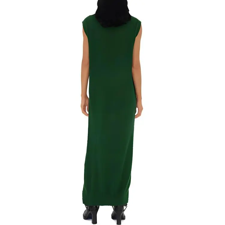 Burberry Argyle Intarsia V Neck Maxi Dress-3