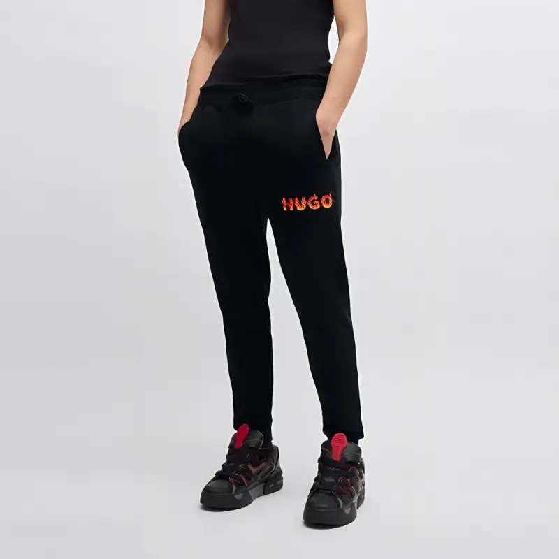 HUGO BOSS Mid rise Straight leg Track Pants-1