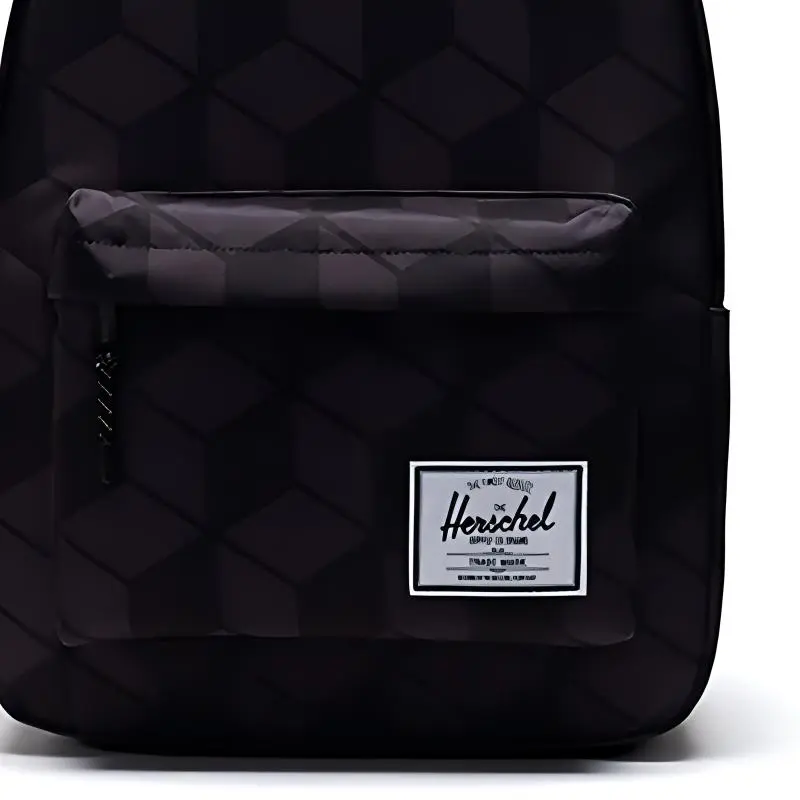 Herschel Polyester Laptop Backpack Extra Large Unisex Black Prism Plaid-4