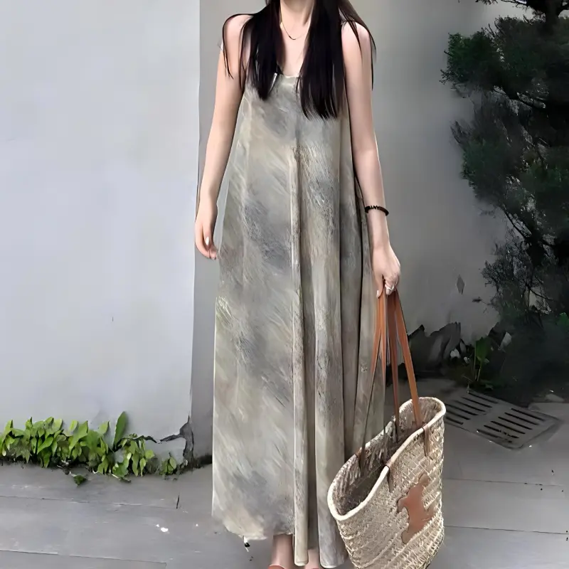 TURN UP Slip Dresses Women's Olive-2
