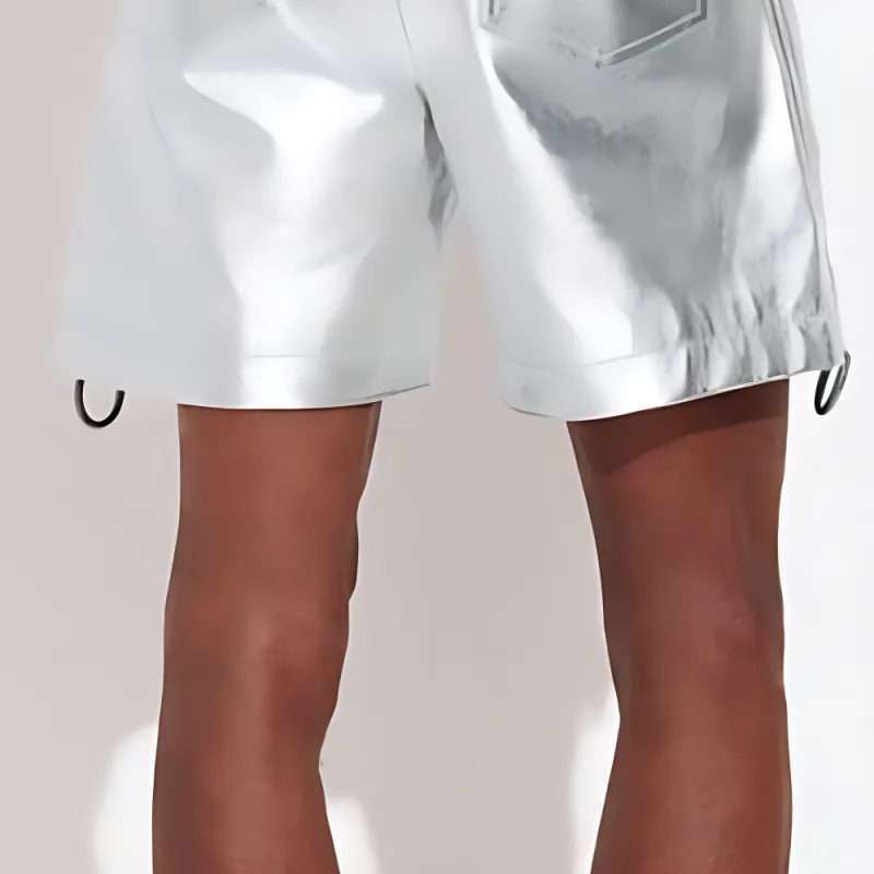 COACH Casual Shorts Men's Silver White-4