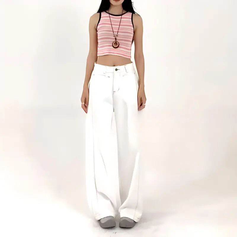 HELEH Jeans Women's White-1
