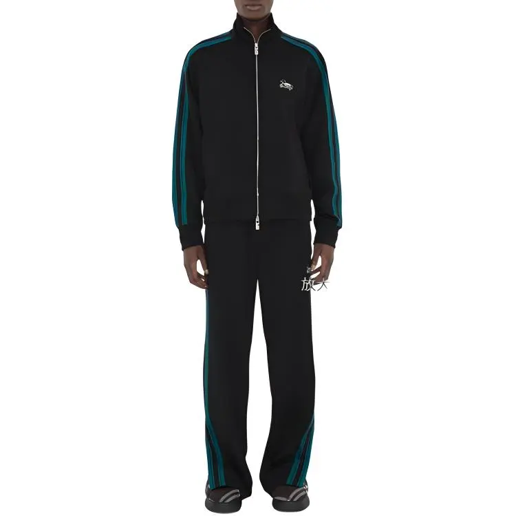 Burberry Logo Embroidered Zipped Sports Jacket-2