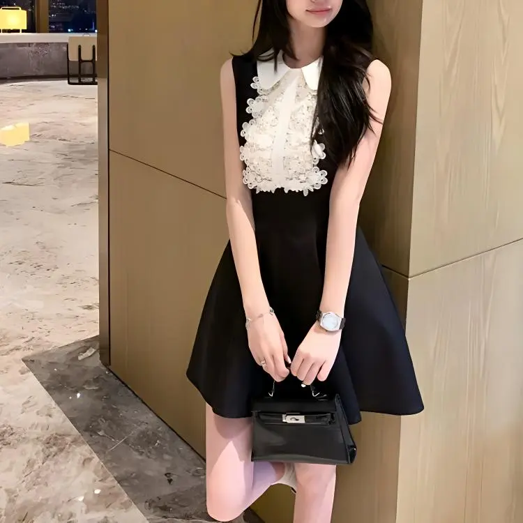 TORIGHT Sleeveless Dress Women's Black-2