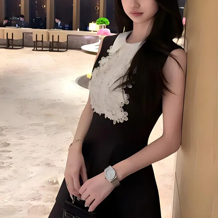 TORIGHT Sleeveless Dress Women's Black-5
