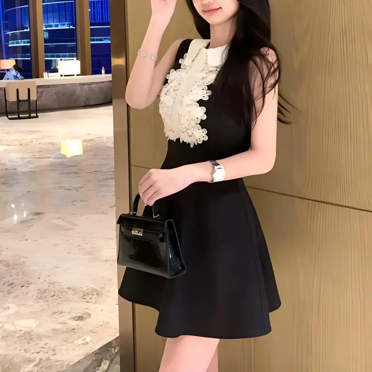 TORIGHT Sleeveless Dress Women's Black-6