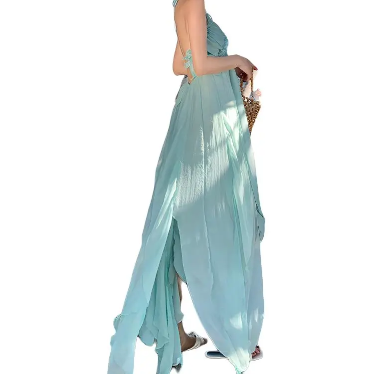 DOSOHEB Slip Dress Women's Emerald-2