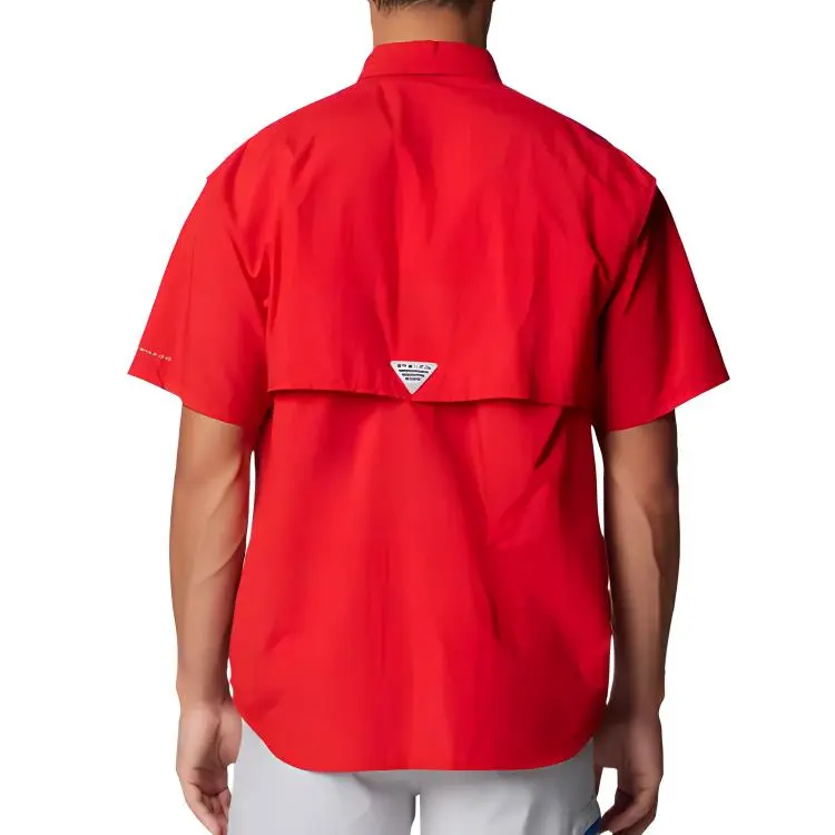 Columbia PFG Bahama 2 Shirt Men's Red Firework-1