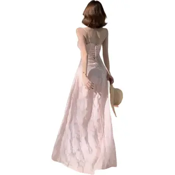 ZCDECO Slip Dresses Women's Pink