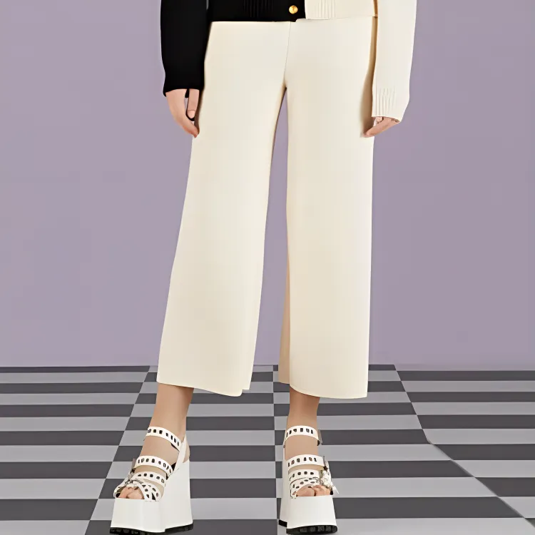 GUCCI SS23 Casual Pants Women's Light Yellow-1