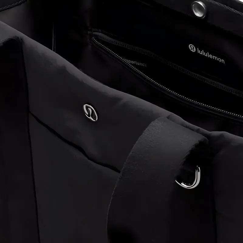 Lululemon Nylon Tote Bag Shopping Bag Shoulder Bag Handbag Regular Women's Black-2