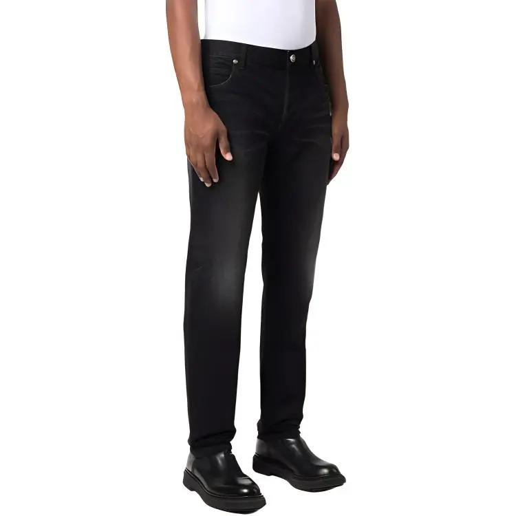 BALMAIN Embossed logo Slim fit Jeans-3