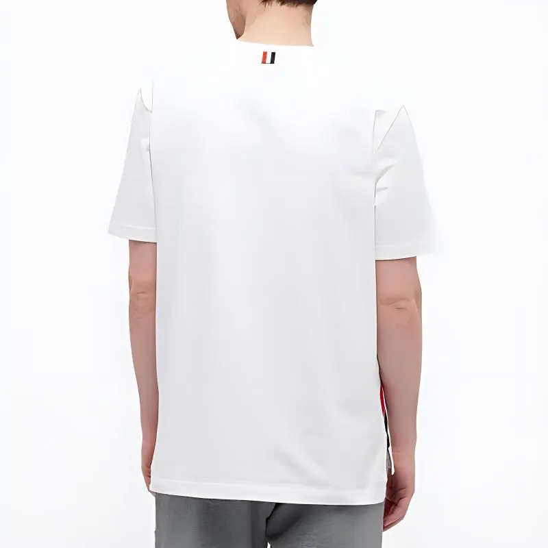 THOM BROWNE RWB stripe Short sleeve T shirt-3