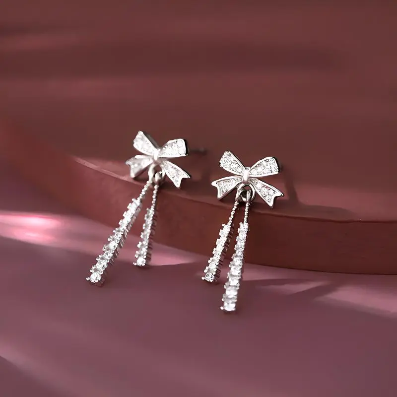 KING TAI FOOK 999 Fine Silver Stud Earrings Women's-3