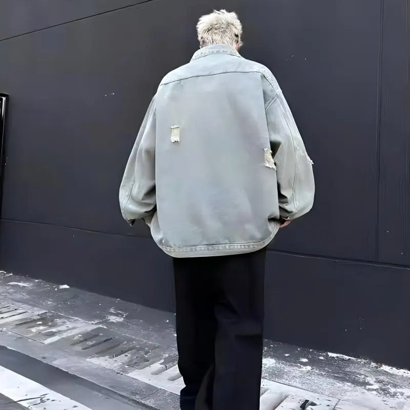 TESTUNG Denim Jackets Unisex-5